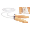Cotton Jump Rope with Wood Ball Bearing Handles (114")